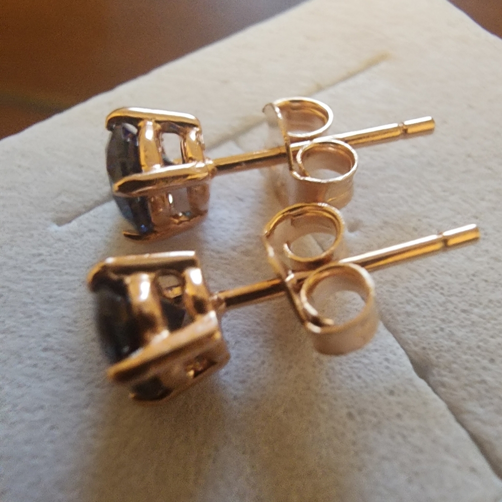Sapphire Silver Earrings - Picture 5 of 7